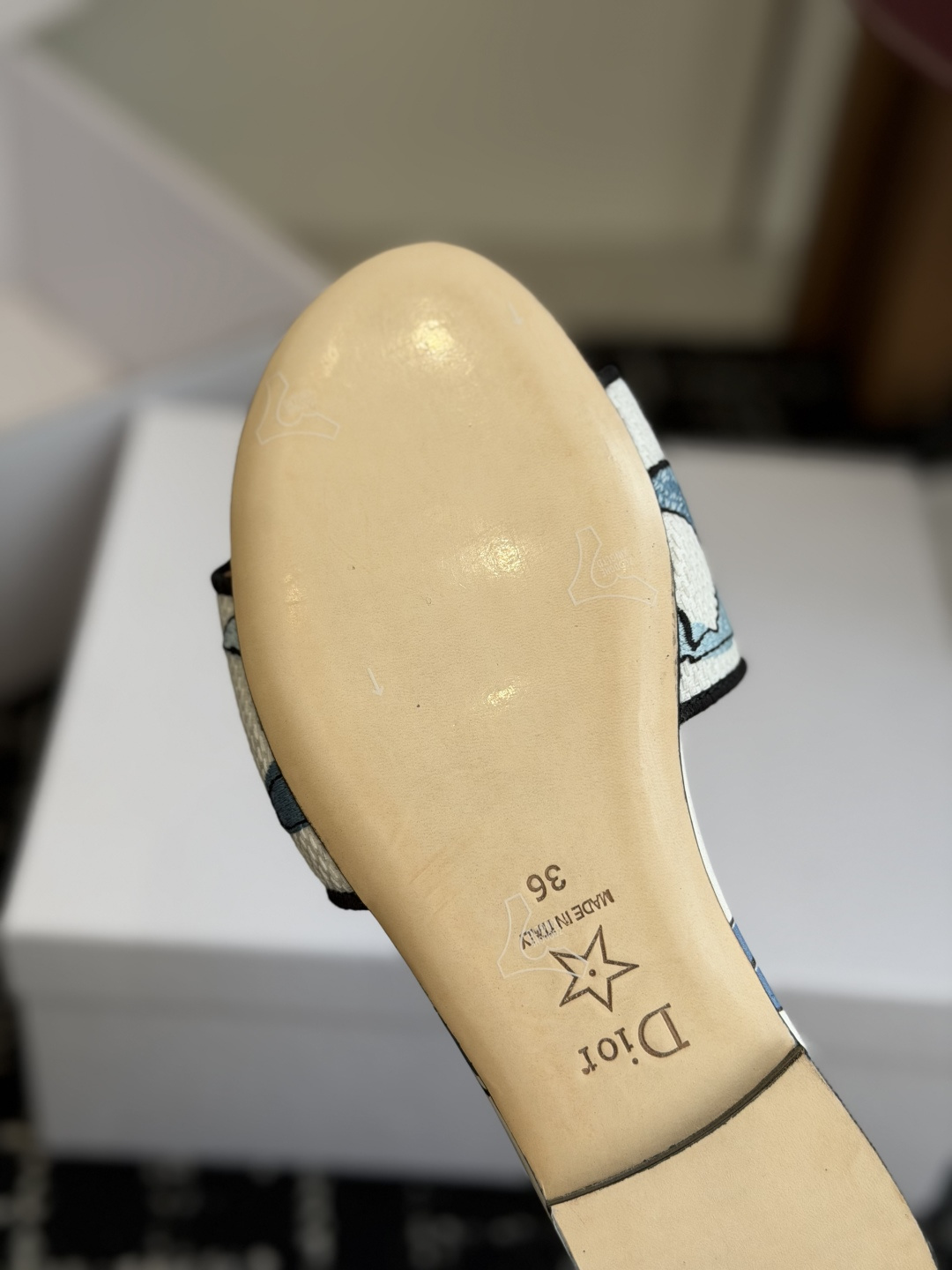 代购级 平底 迪奥 Dior 2026春夏新款一字拖拼色女鞋 CD字母logo立体刺绣 方头粗跟果冻色露
