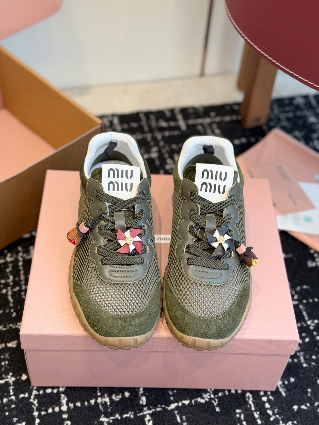 代购级（⚠️官网同步✈️盒包装）Miu Miu 26ss  新色 春夏新款走秀MiuMiu 情侣款 玛丽
