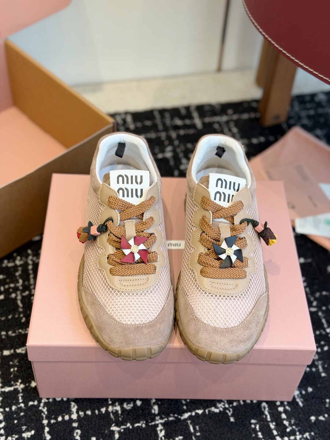 代购级（⚠️官网同步✈️盒包装）Miu Miu 26ss  新色 春夏新款走秀MiuMiu 情侣款 玛丽