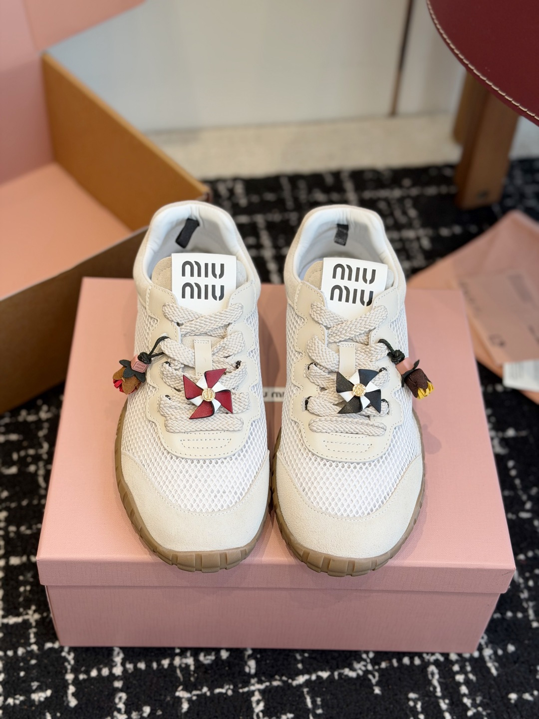 代购级（⚠️官网同步✈️盒包装）Miu Miu 26ss  新色 春夏新款走秀MiuMiu 情侣款 玛丽