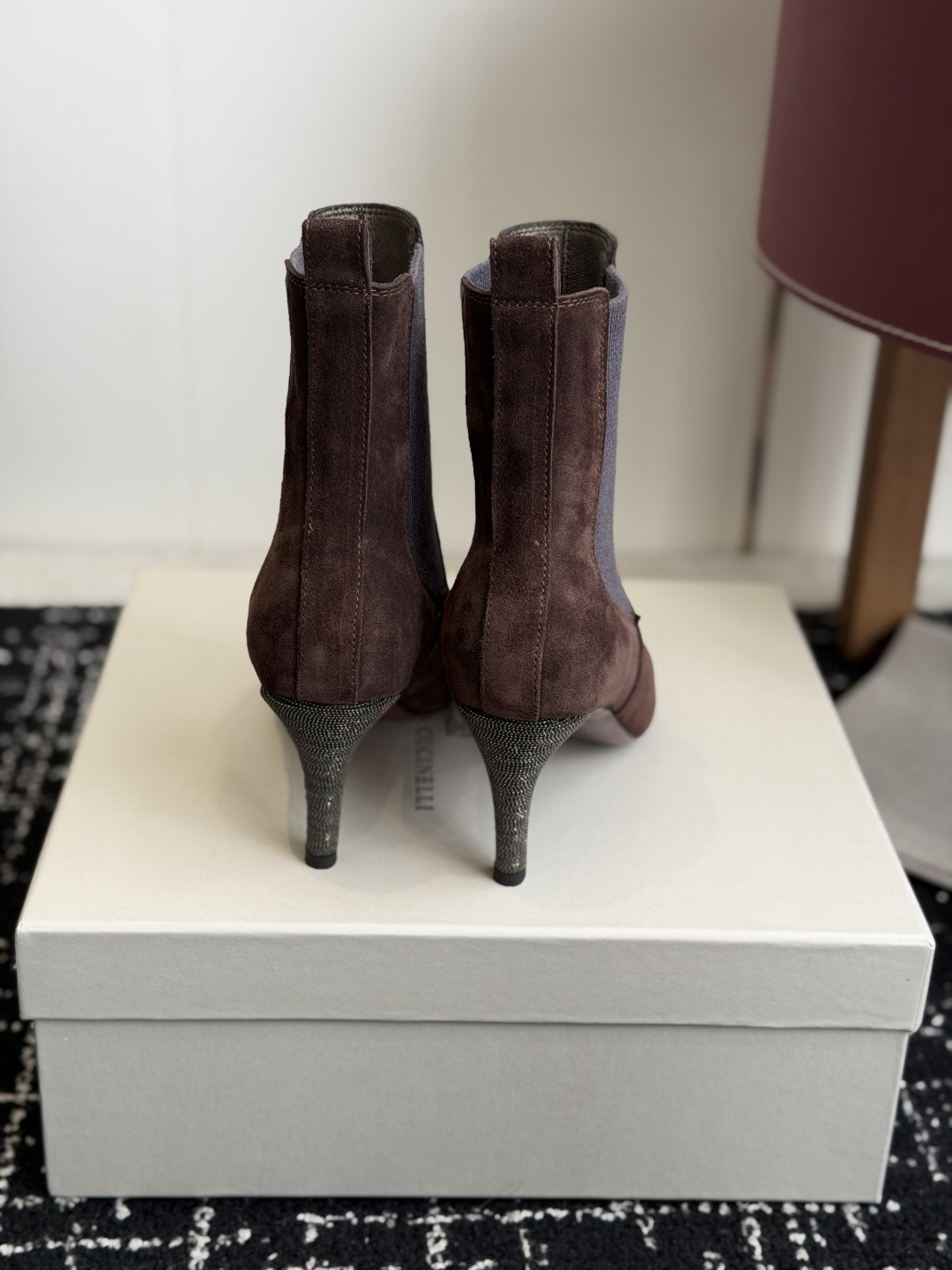 代购级Brunello Cucinelli 匠心臻品 bc新款时尚简约百搭休闲瘦瘦切尔西靴 秋冬必入卷这