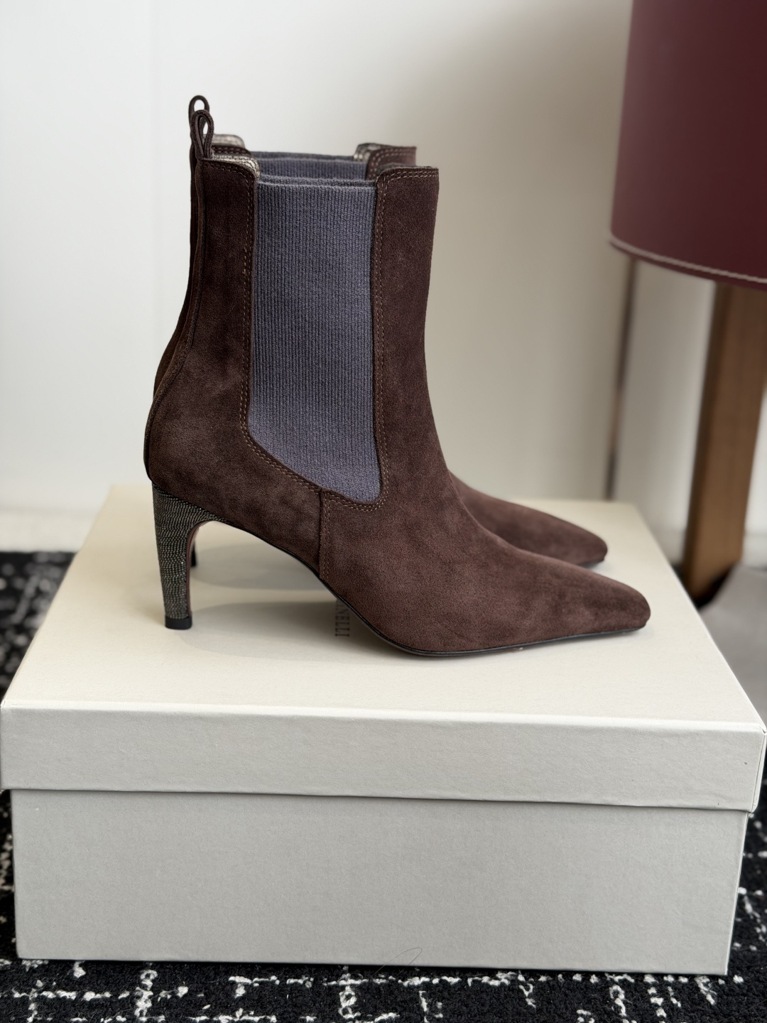 代购级Brunello Cucinelli 匠心臻品 bc新款时尚简约百搭休闲瘦瘦切尔西靴 秋冬必入卷这