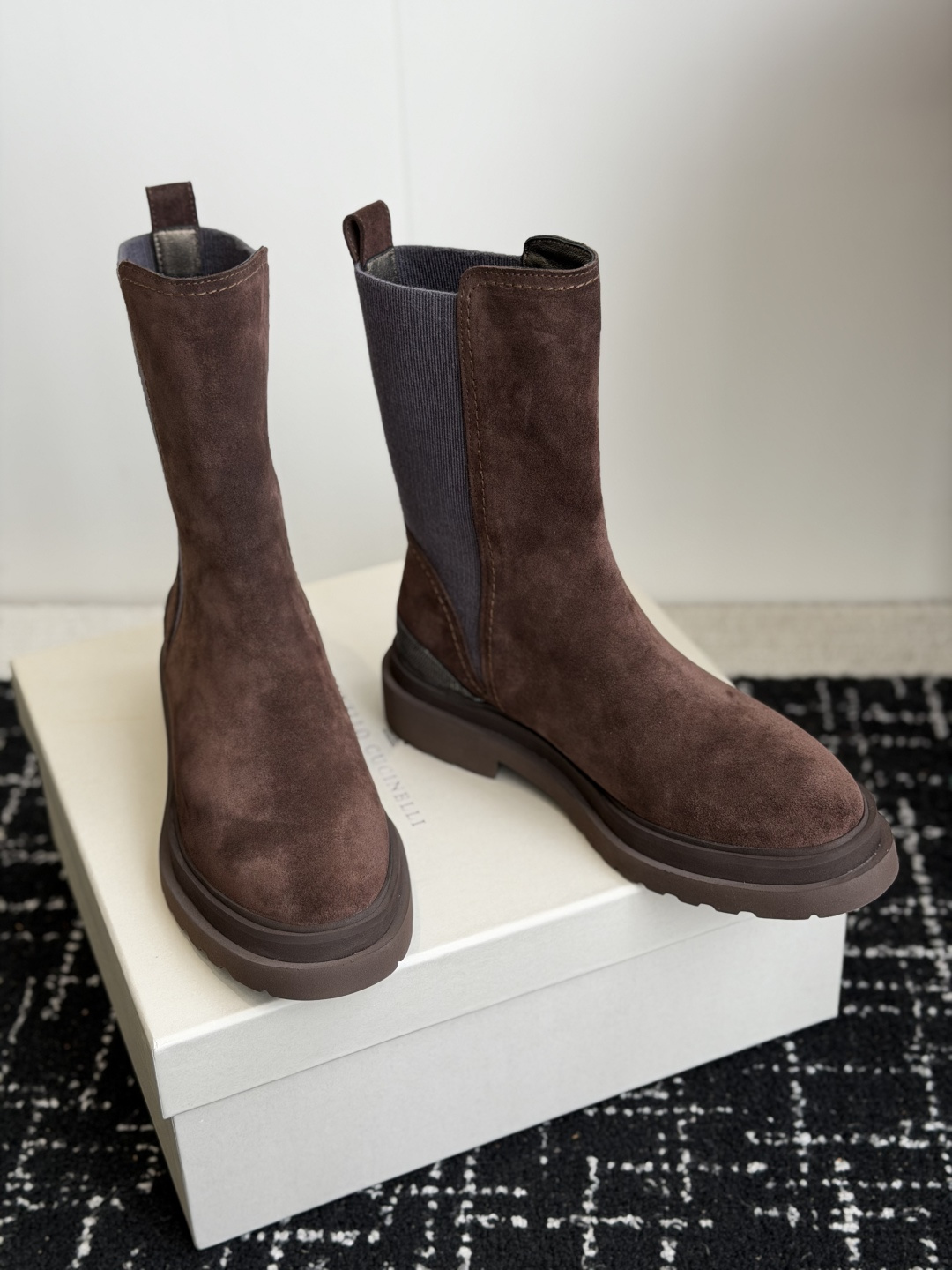 代购级Brunello Cucineli ss26 秋冬新款 马丁靴上脚帅气舒适 秋冬一定要有一双Bc的
