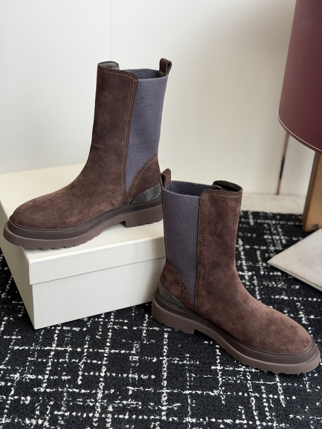 代购级Brunello Cucineli ss26 秋冬新款 马丁靴上脚帅气舒适 秋冬一定要有一双Bc的