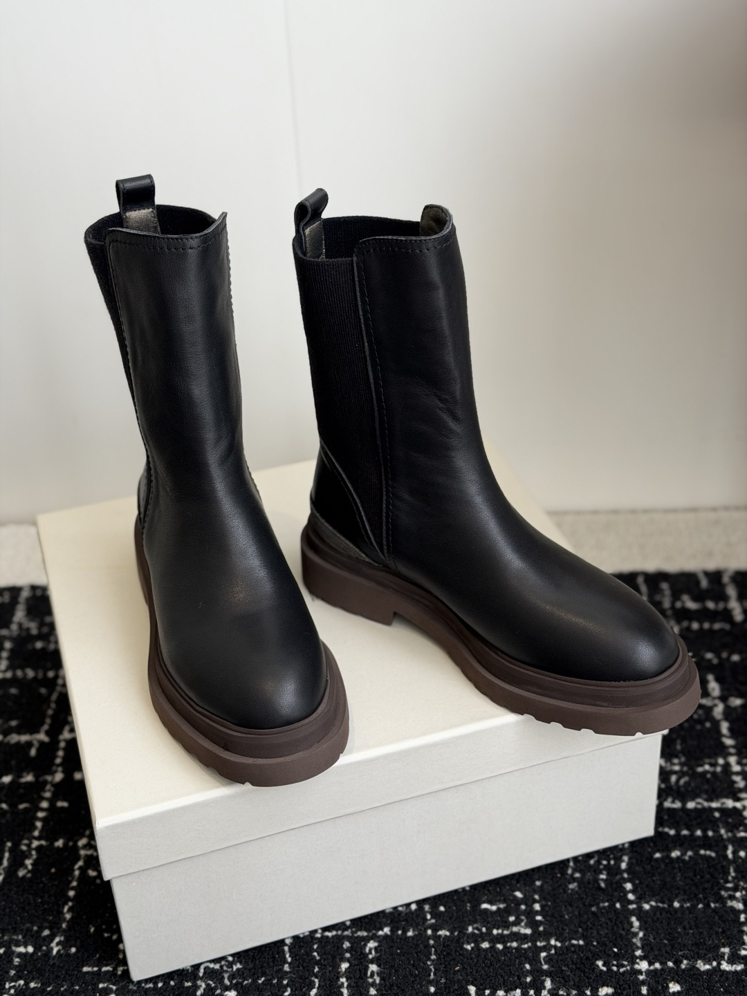 代购级Brunello Cucineli ss26 秋冬新款 马丁靴上脚帅气舒适 秋冬一定要有一双Bc的