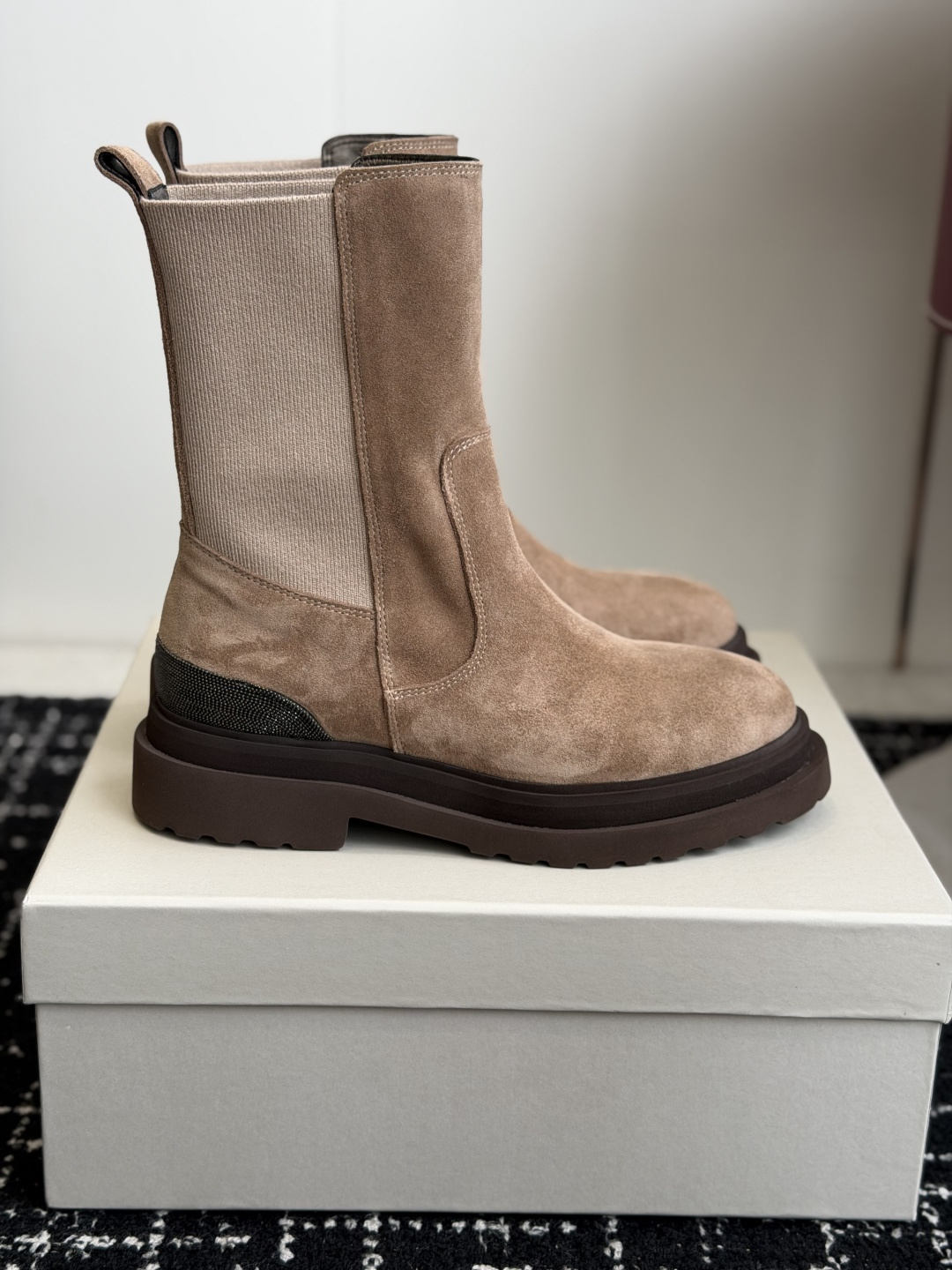 代购级Brunello Cucineli ss26 秋冬新款 马丁靴上脚帅气舒适 秋冬一定要有一双Bc的