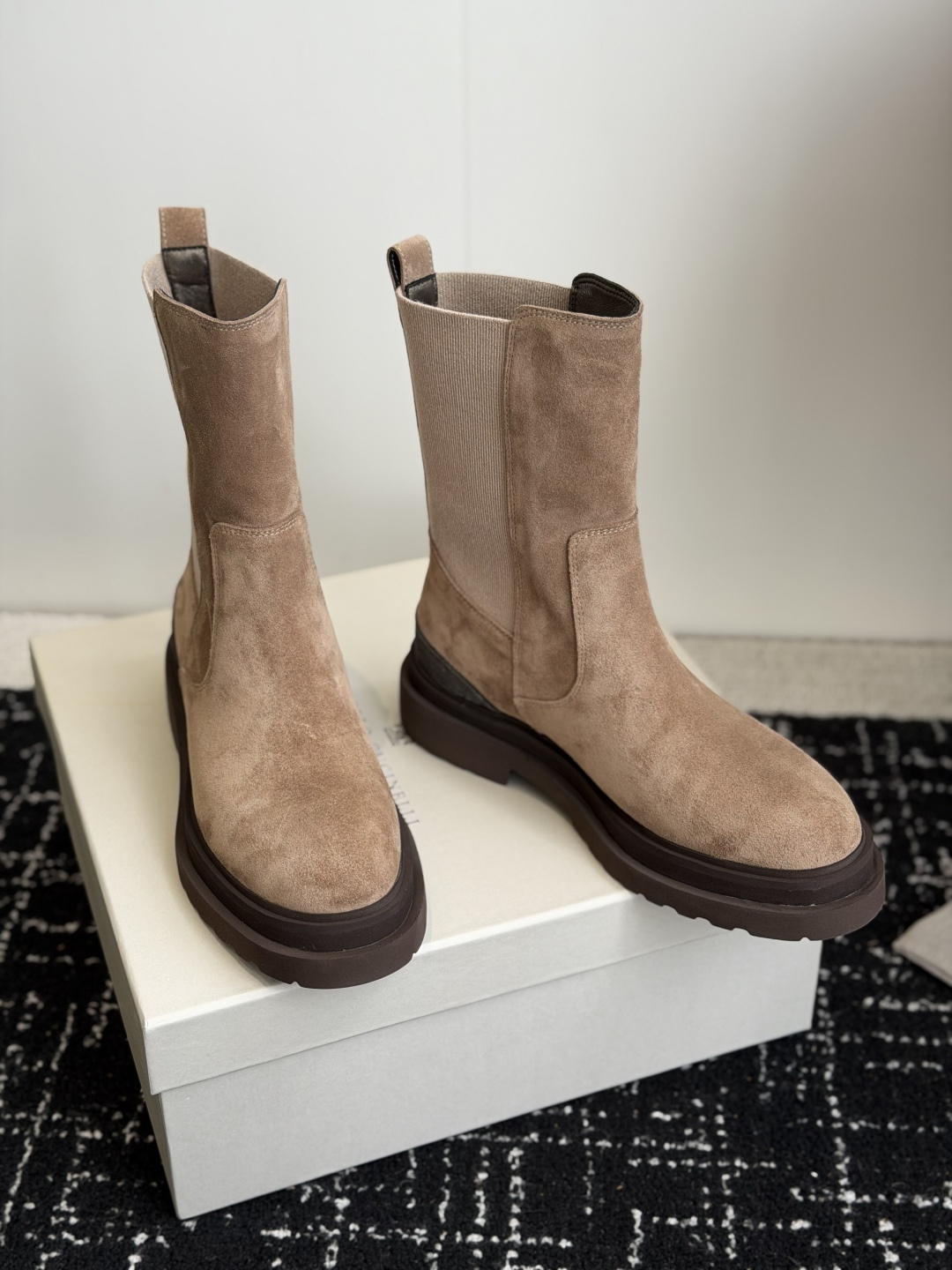 代购级Brunello Cucineli ss26 秋冬新款 马丁靴上脚帅气舒适 秋冬一定要有一双Bc的