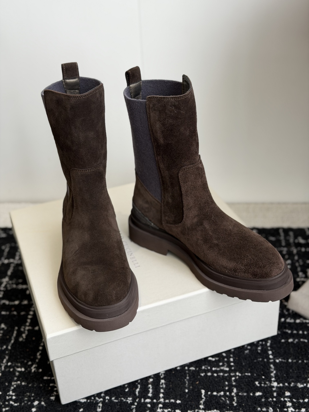 代购级Brunello Cucineli ss26 秋冬新款 马丁靴上脚帅气舒适 秋冬一定要有一双Bc的