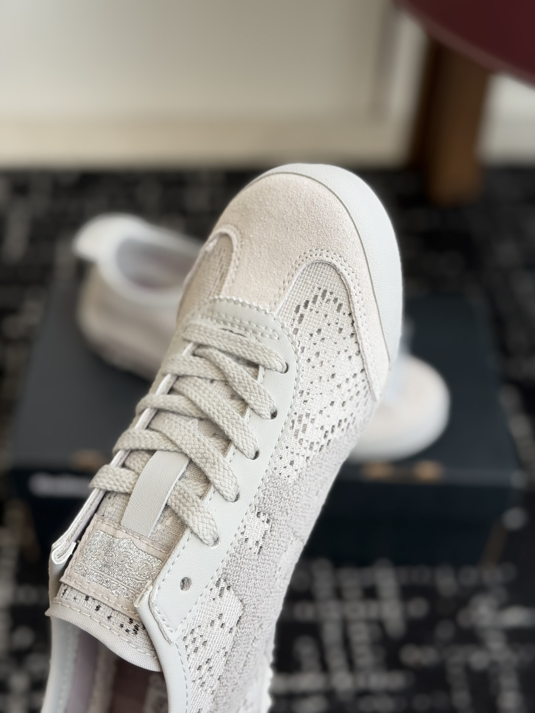 东莞代购级Onitsuka Tiger鬼塚虎 MEXICO 66 织物 蕾丝潮流时尚百搭双鞋带 生活休闲