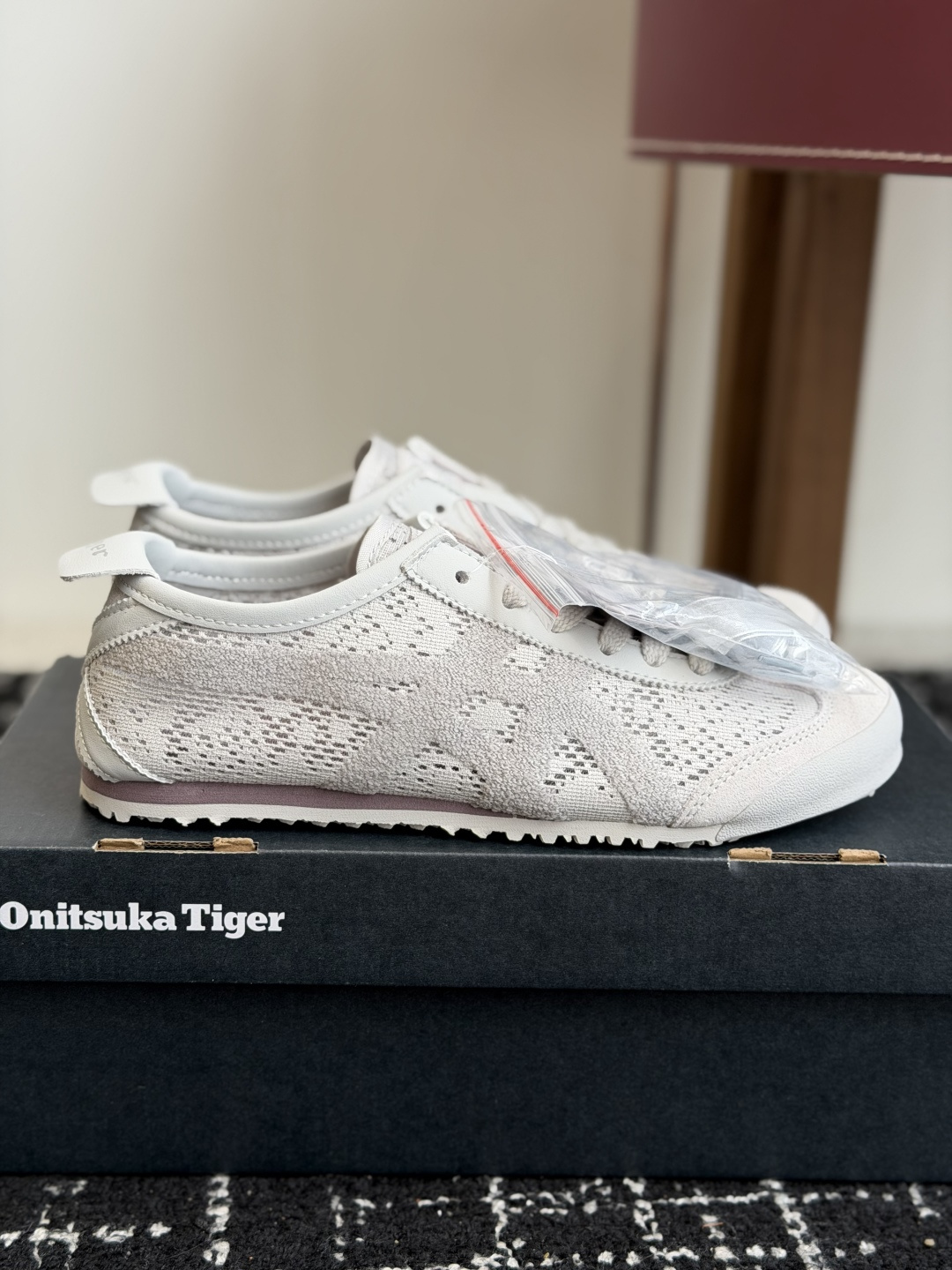 东莞代购级Onitsuka Tiger鬼塚虎 MEXICO 66 织物 蕾丝潮流时尚百搭双鞋带 生活休闲