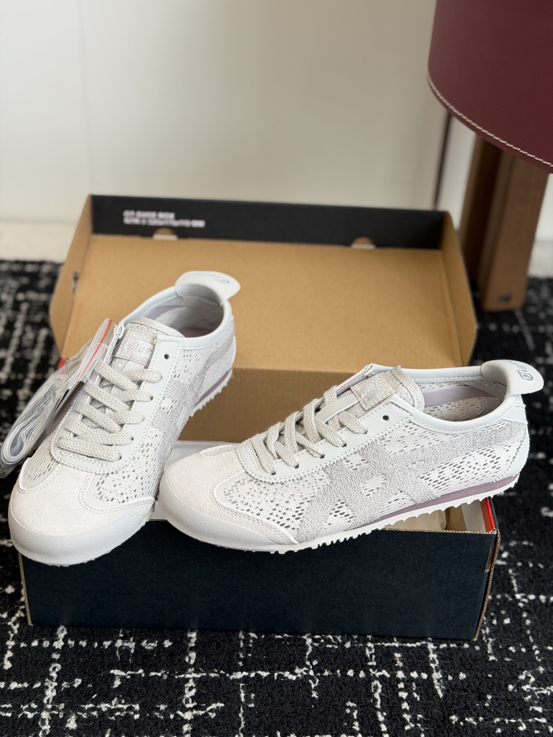 东莞代购级Onitsuka Tiger鬼塚虎 MEXICO 66 织物 蕾丝潮流时尚百搭双鞋带 生活休闲