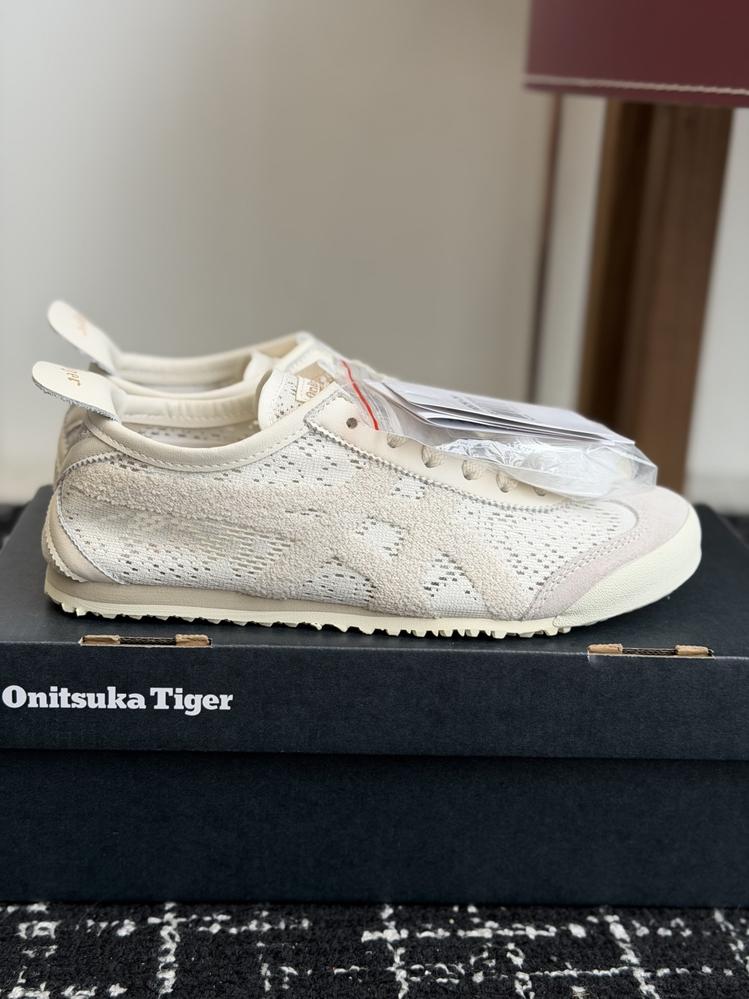 东莞代购级Onitsuka Tiger鬼塚虎 MEXICO 66 织物 蕾丝潮流时尚百搭双鞋带 生活休闲