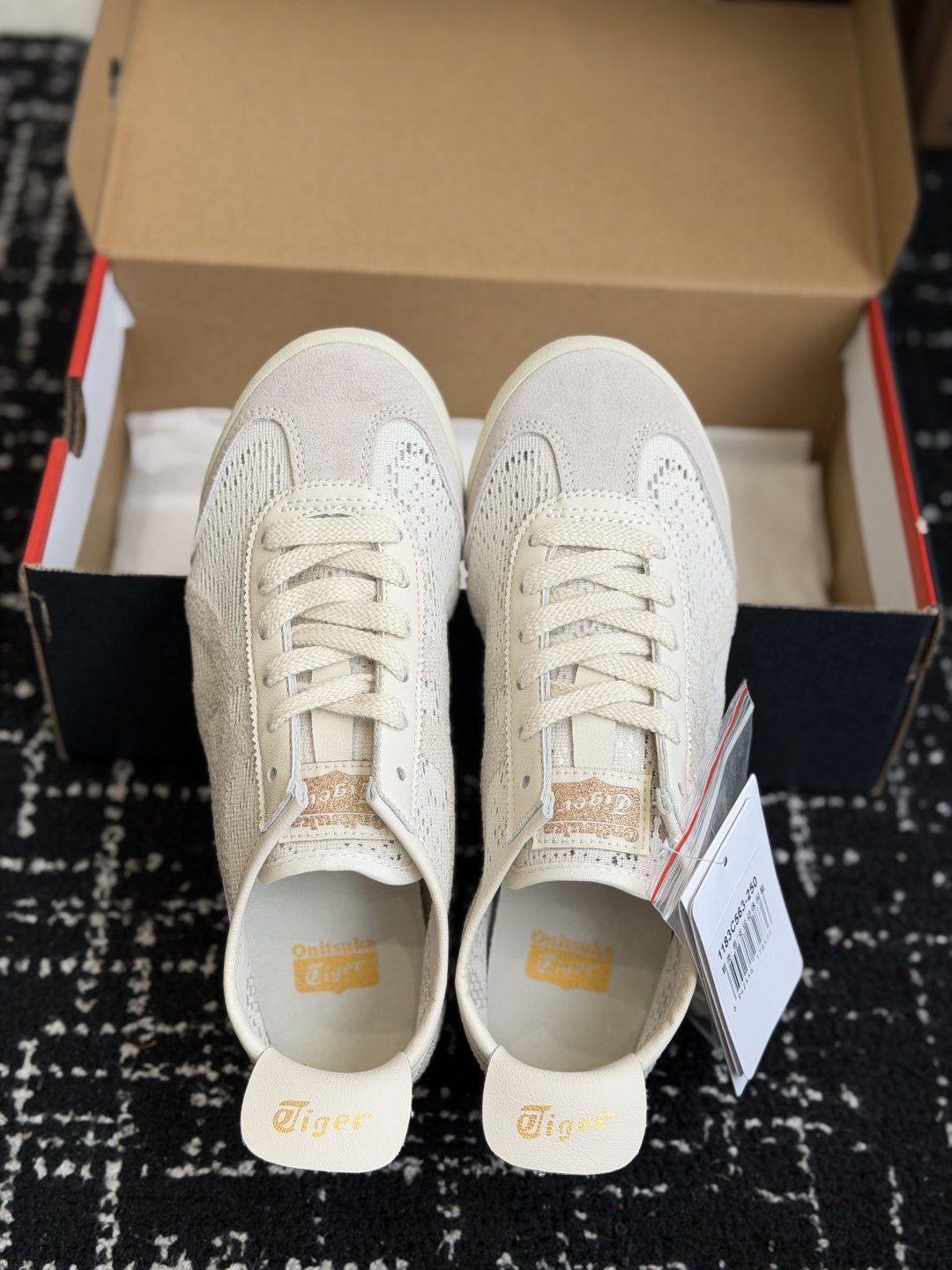 东莞代购级Onitsuka Tiger鬼塚虎 MEXICO 66 织物 蕾丝潮流时尚百搭双鞋带 生活休闲