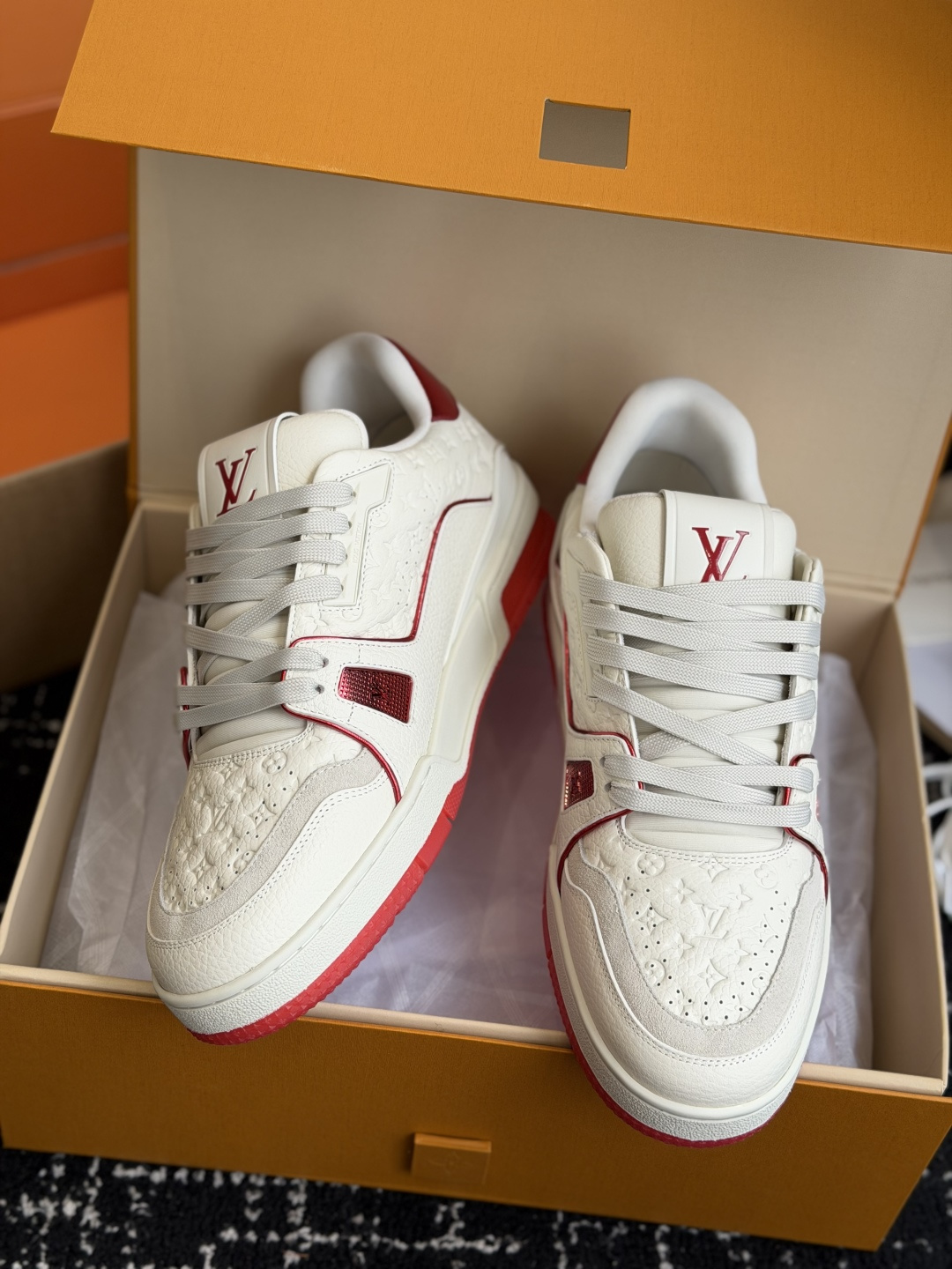 代购级（官网同步✈️盒包装）Louis Vuitton 26ss 驴家的爆款！trainer板鞋，每个人