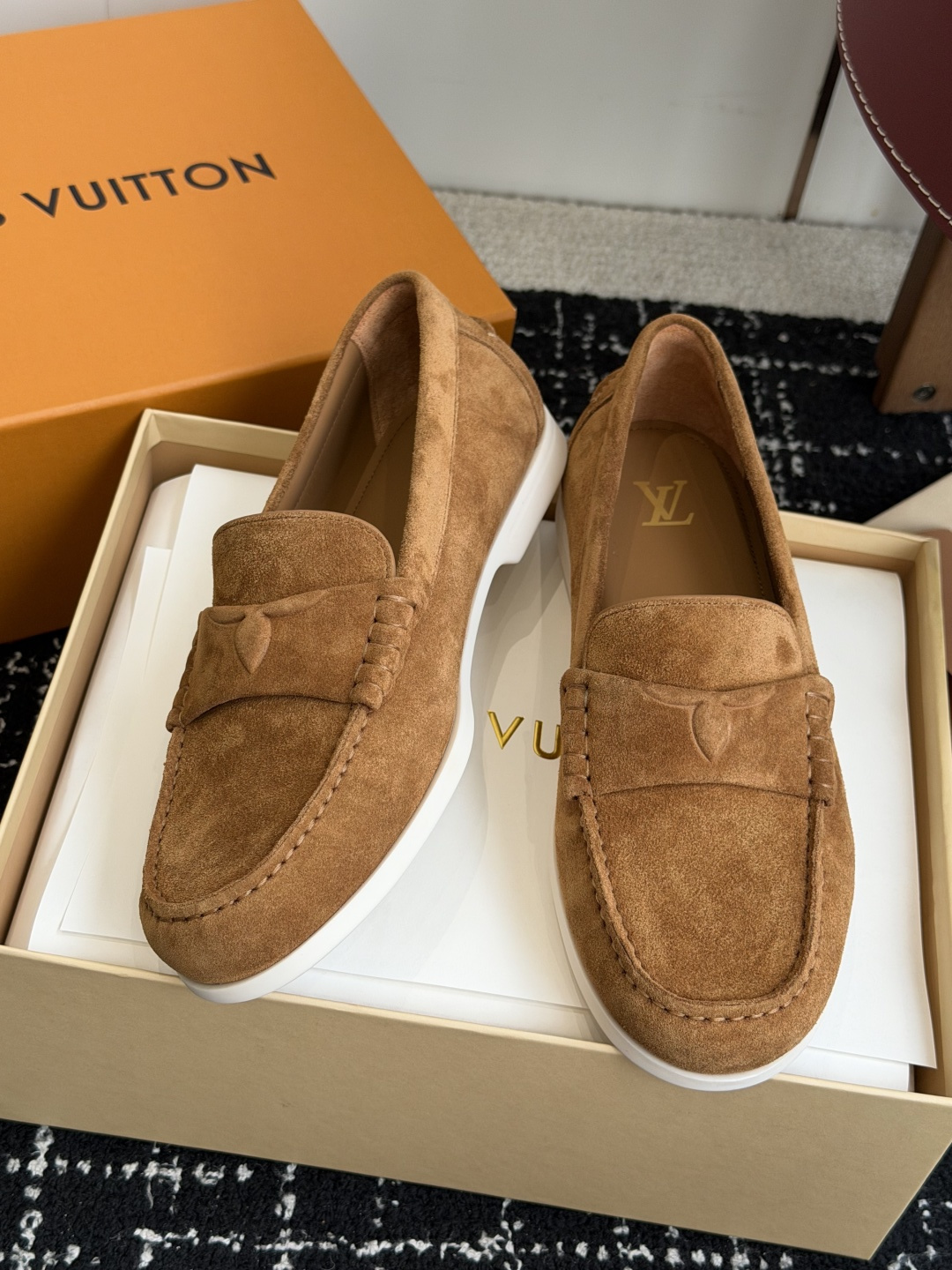 代购级Louis  Vuitto 路易威登LV驴牌 26ss 春夏季新款 乐福鞋乐福鞋Archlight