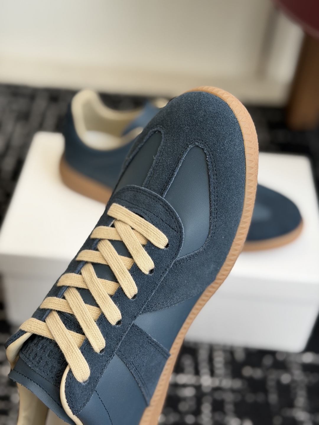 代购级MaisonMargiela MM6 马吉拉 26新色 情侣款  德训鞋 休闲 运动鞋原版购入开发