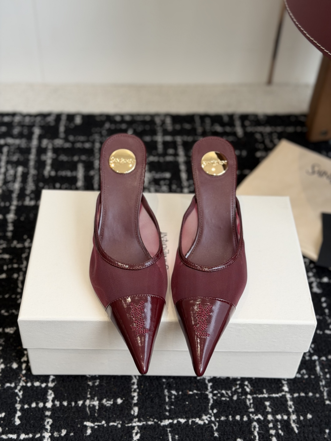 代购级YSL 圣罗兰 SAINT LAURENT 26新款凉脱圣罗兰春夏新款 Melody 细跟 尖头 