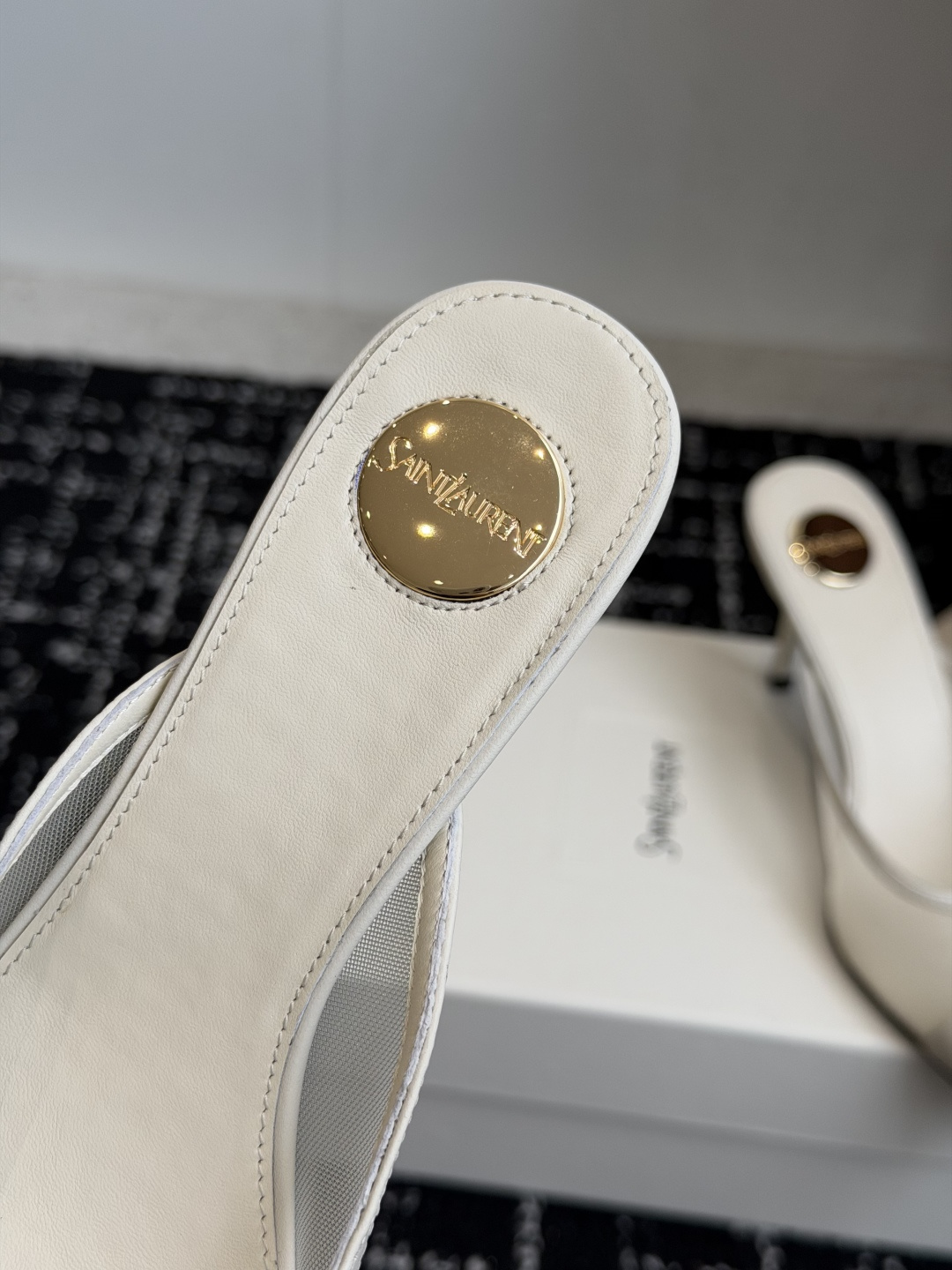 代购级YSL 圣罗兰 SAINT LAURENT 26新款凉脱圣罗兰春夏新款 Melody 细跟 尖头 