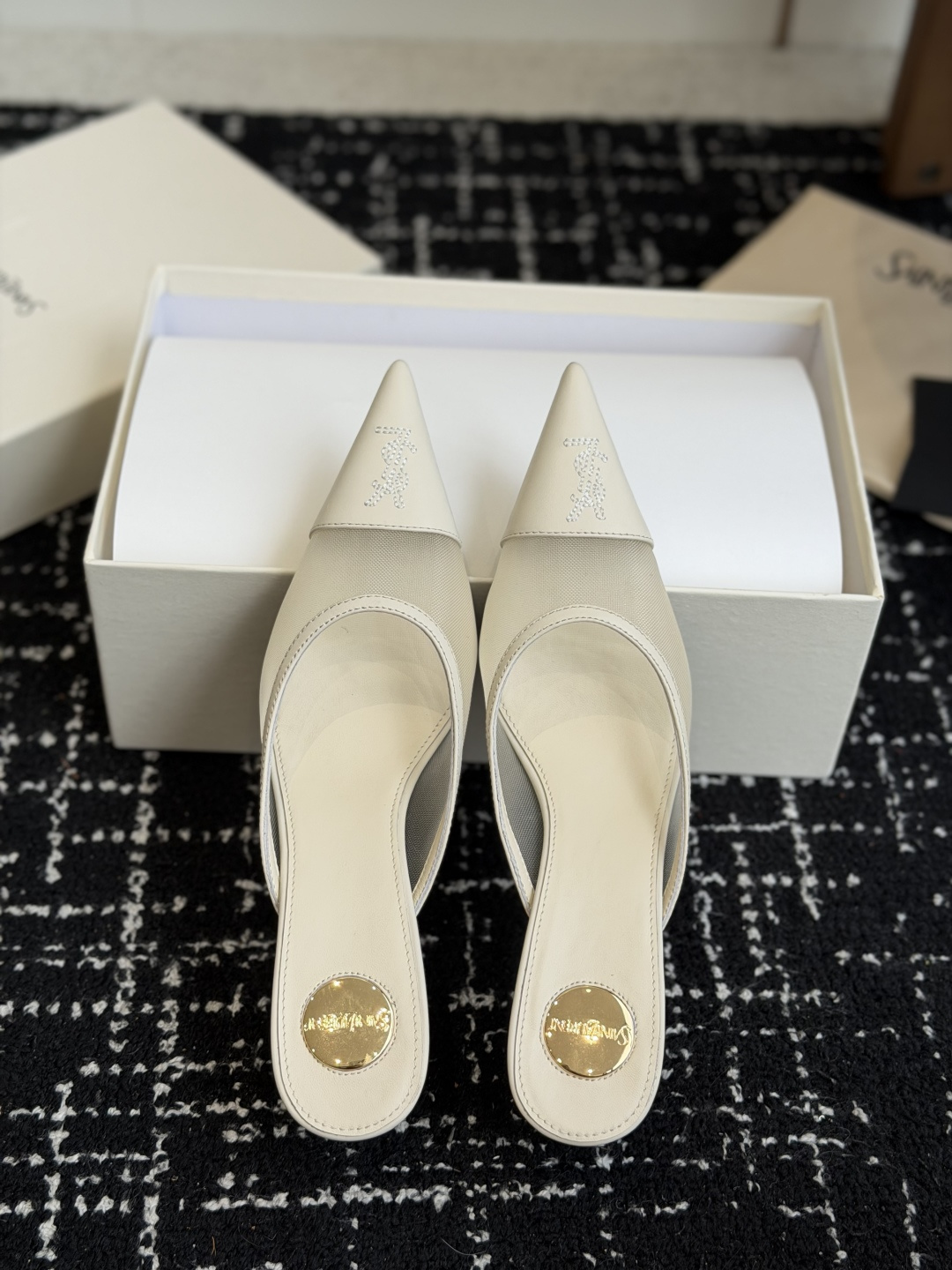 代购级YSL 圣罗兰 SAINT LAURENT 26新款凉脱圣罗兰春夏新款 Melody 细跟 尖头 