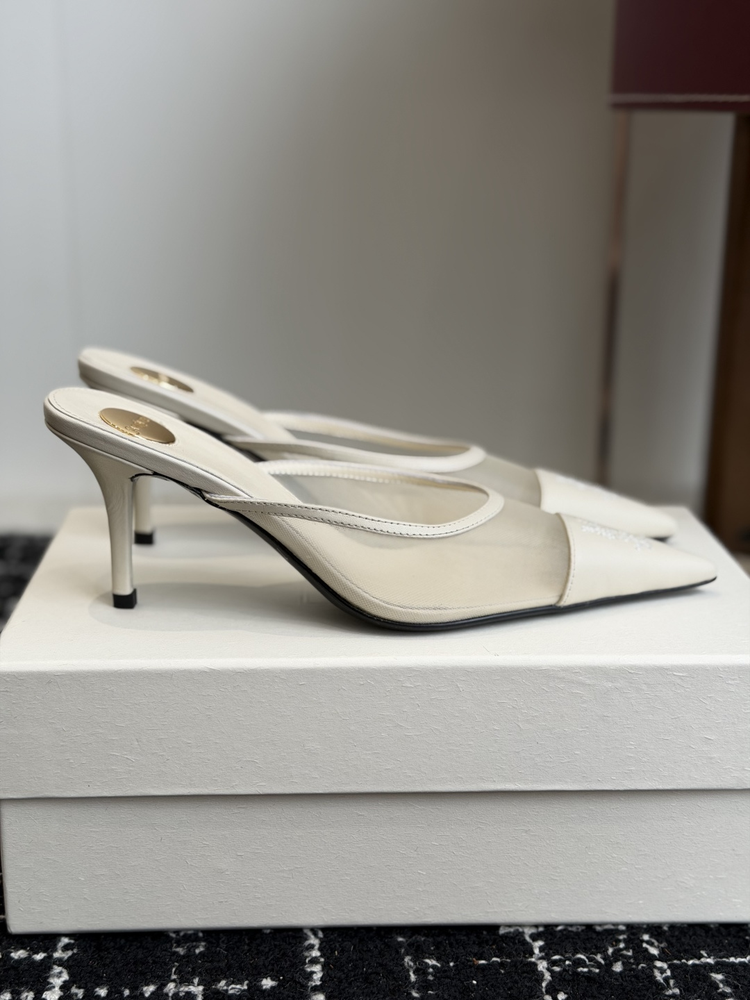 代购级YSL 圣罗兰 SAINT LAURENT 26新款凉脱圣罗兰春夏新款 Melody 细跟 尖头 