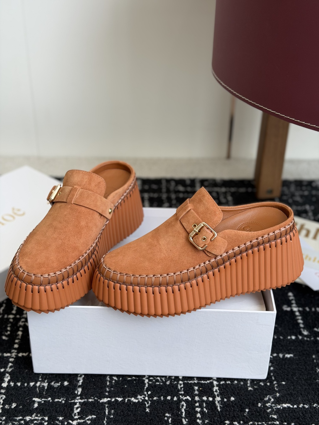 代购级Chloe  克洛伊/蔻依 26ss 春夏季季新款 厚底小白鞋 休闲鞋原版鞋底，全手工穿线，所有的