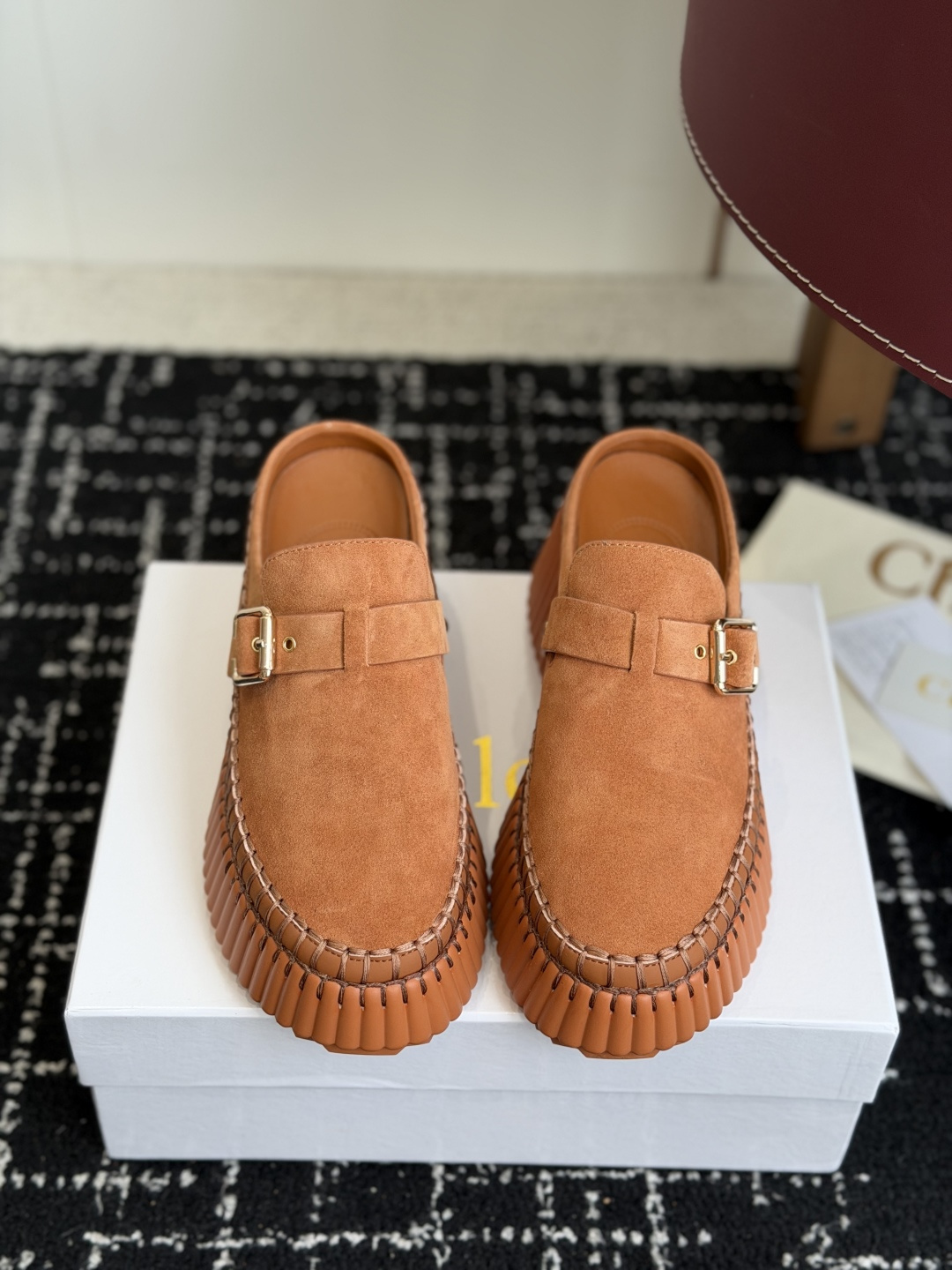代购级Chloe  克洛伊/蔻依 26ss 春夏季季新款 厚底小白鞋 休闲鞋原版鞋底，全手工穿线，所有的