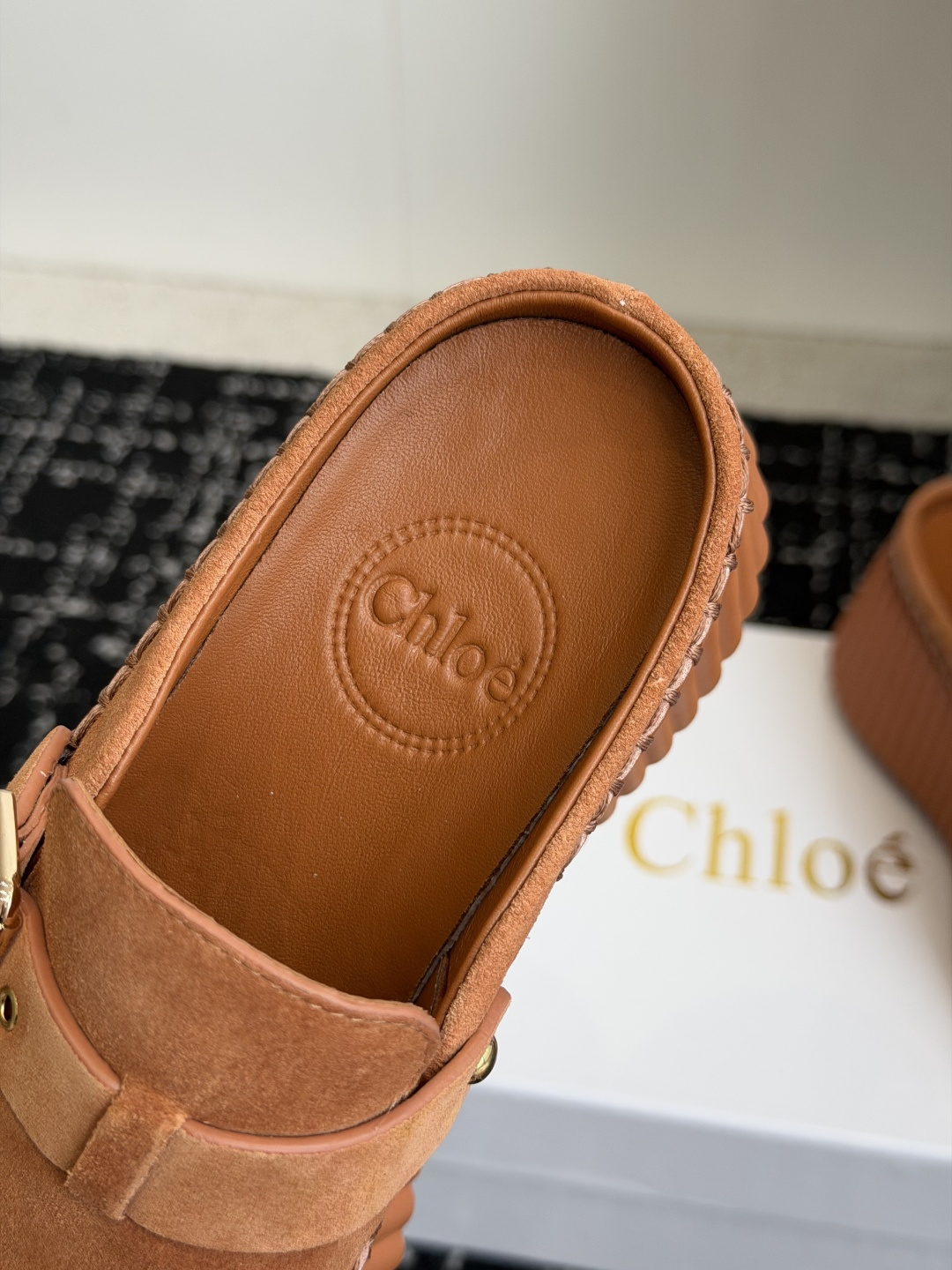 代购级Chloe  克洛伊/蔻依 26ss 春夏季季新款 厚底小白鞋 休闲鞋原版鞋底，全手工穿线，所有的