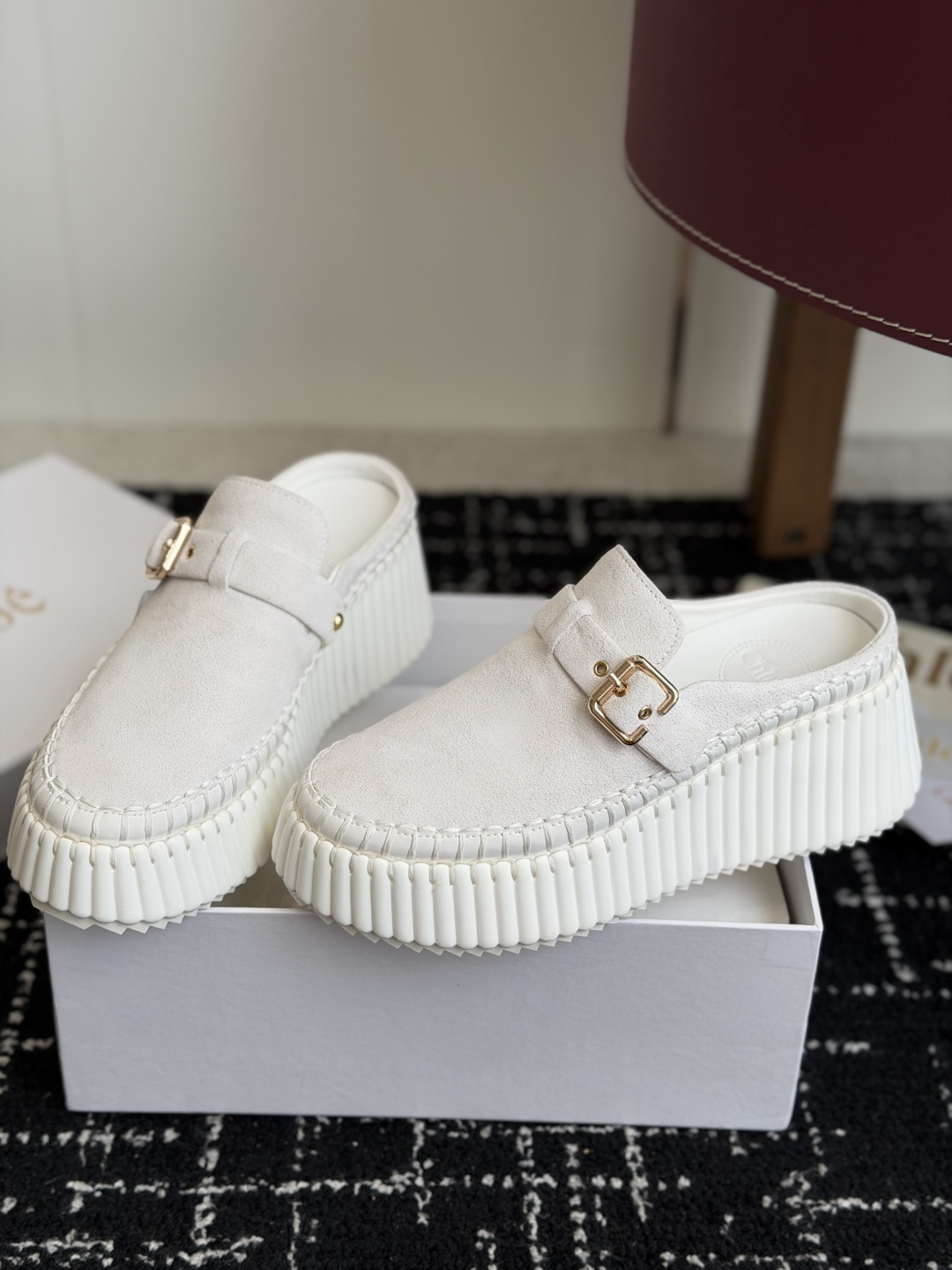 代购级Chloe  克洛伊/蔻依 26ss 春夏季季新款 厚底小白鞋 休闲鞋原版鞋底，全手工穿线，所有的