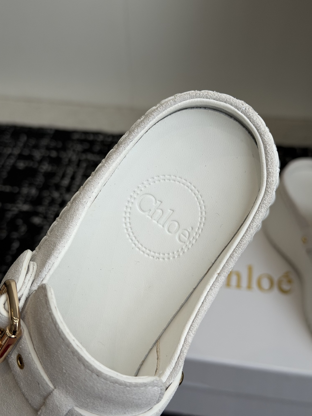 代购级Chloe  克洛伊/蔻依 26ss 春夏季季新款 厚底小白鞋 休闲鞋原版鞋底，全手工穿线，所有的