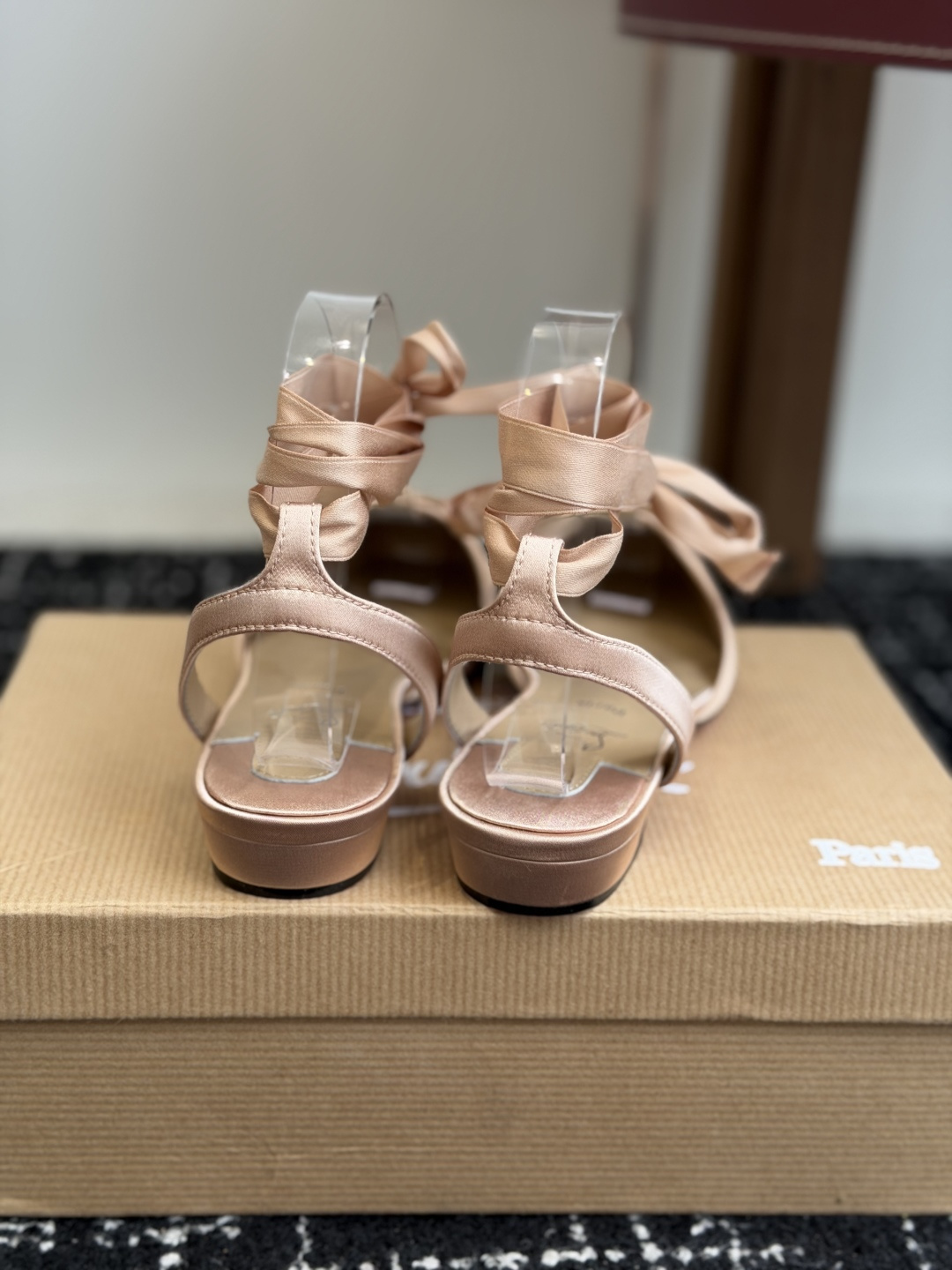 代购级Christian Louboutin 春夏新款时装走秀芭蕾蝴蝶结高跟单鞋 CL红底永远的YYDS