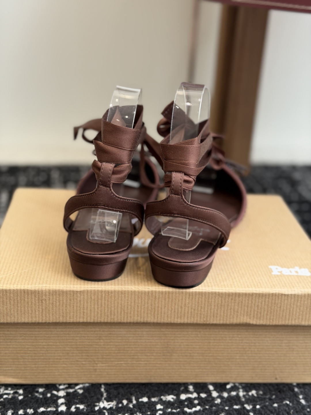 代购级Christian Louboutin 春夏新款时装走秀芭蕾蝴蝶结高跟单鞋 CL红底永远的YYDS