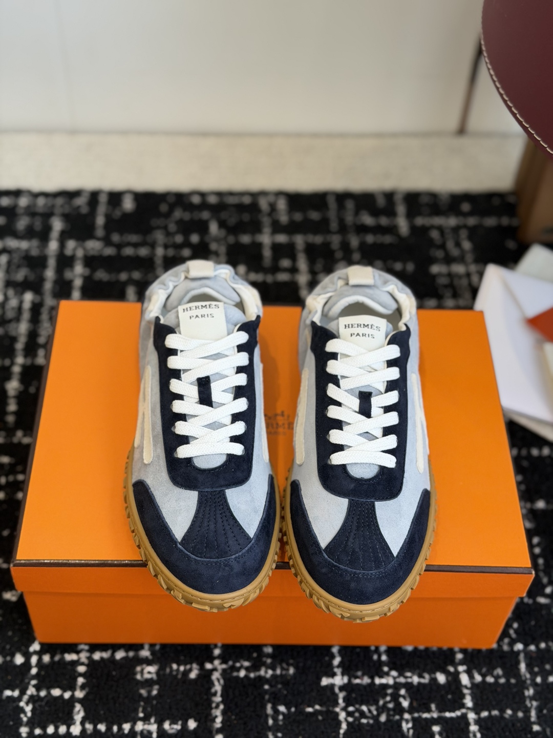 代购级情侣款Hermes26ss爱马仕的jet系列麂皮运动鞋，情侣款 简直就是一年四季日常通勤、休闲时光