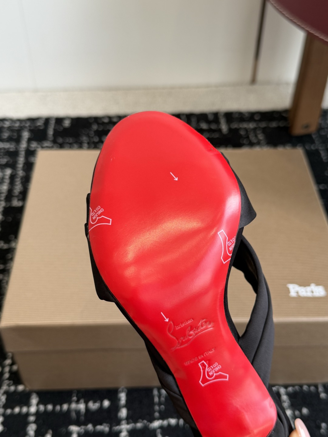 代购级 Christian Louboutin 春夏新款时装走秀芭蕾蝴蝶结高跟凉拖 CL红底永远的YYDS 𝐶ℎ𝑟𝑖𝑠𝑡