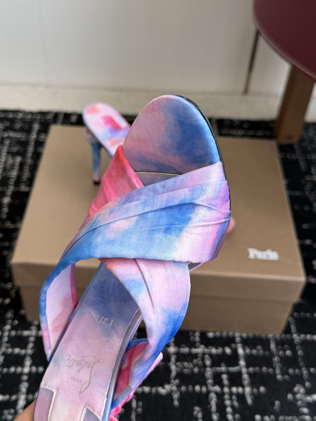 代购级 Christian Louboutin 春夏新款时装走秀芭蕾蝴蝶结高跟凉拖 CL红底永远的YYDS 𝐶ℎ𝑟𝑖𝑠𝑡