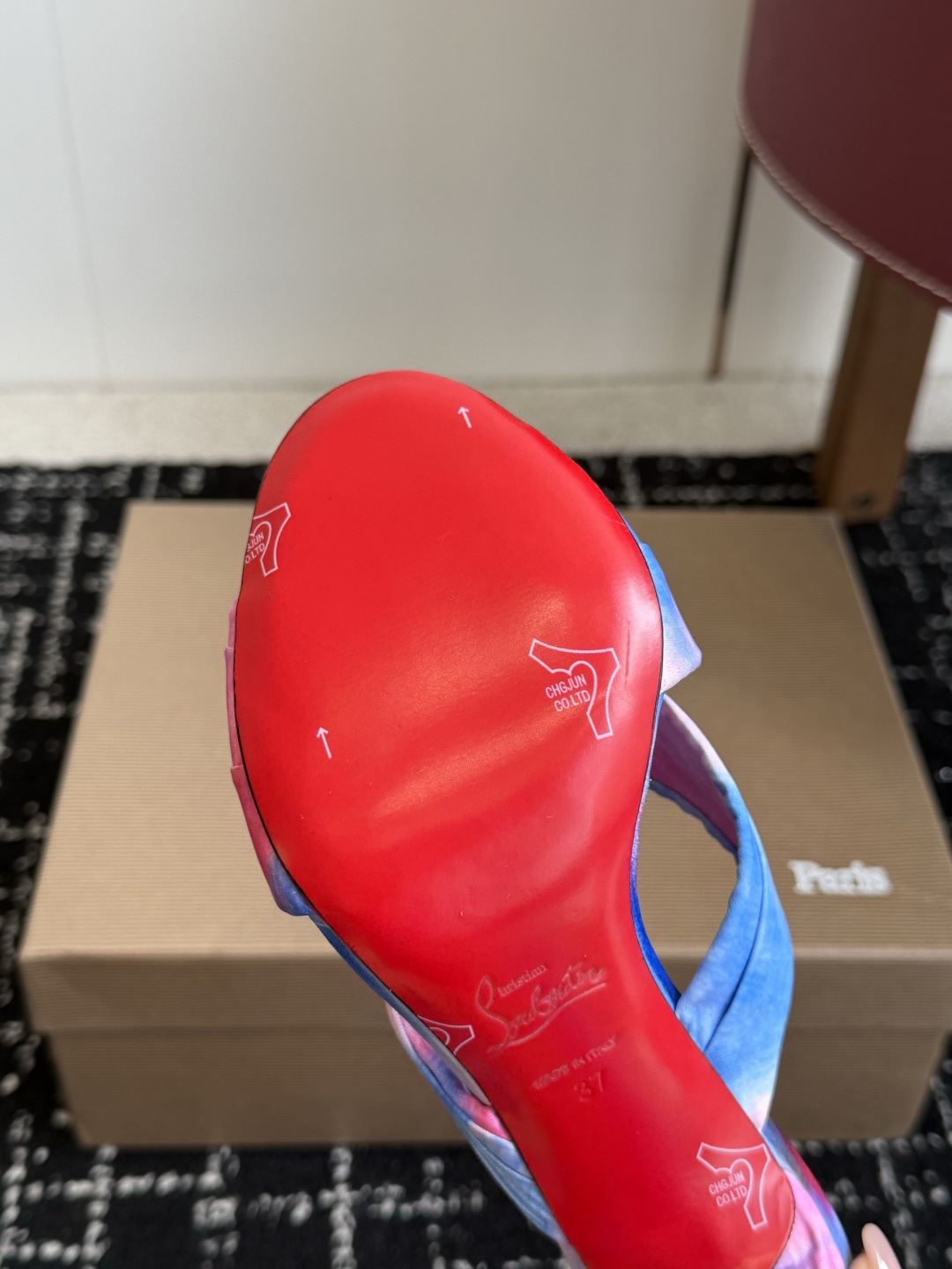 代购级 Christian Louboutin 春夏新款时装走秀芭蕾蝴蝶结高跟凉拖 CL红底永远的YYDS 𝐶ℎ𝑟𝑖𝑠𝑡