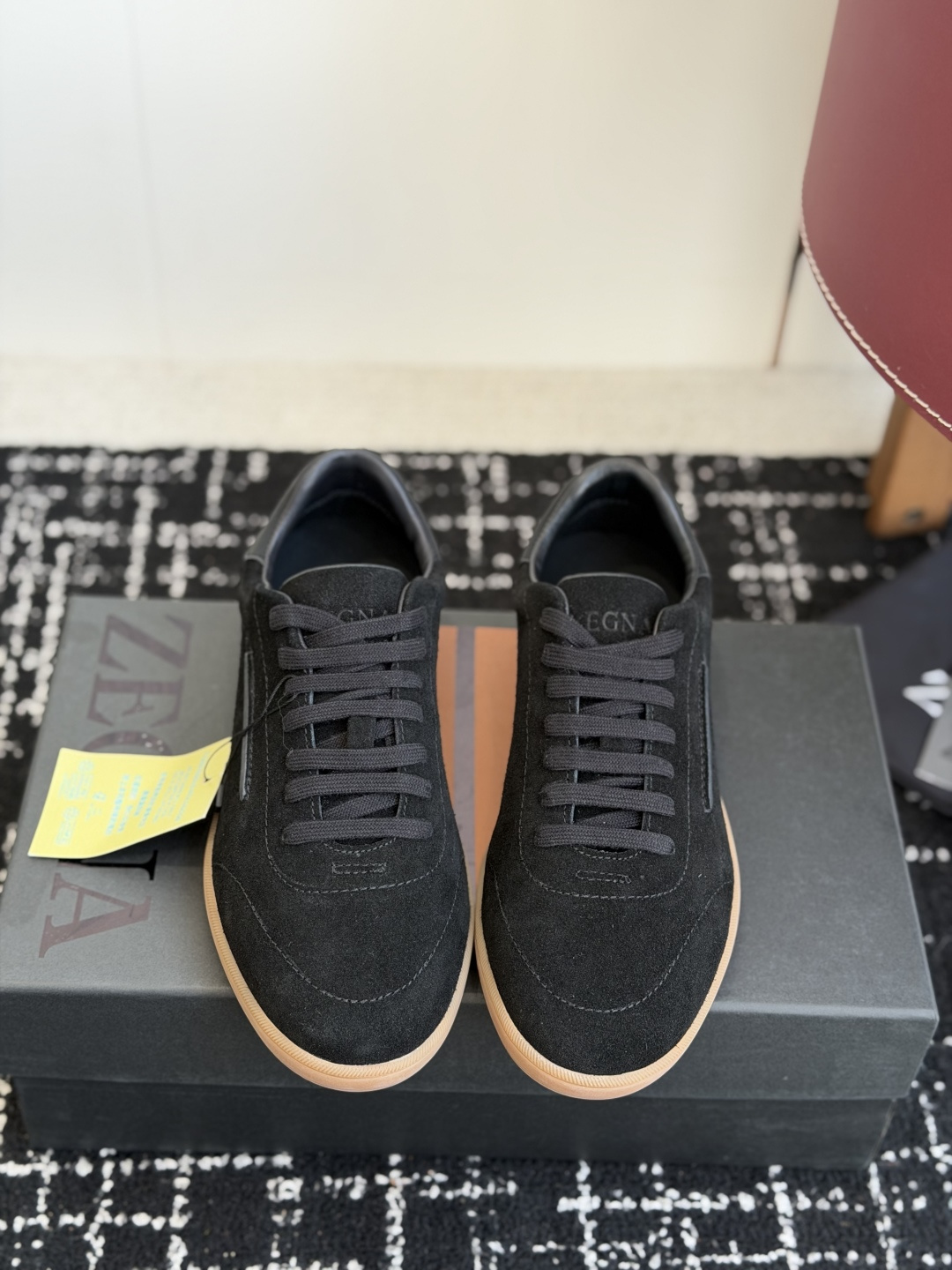 代购级 ZEGNA 杰尼亚 (男款)系列 户外 休闲 运动鞋 吴磊同款 原版购入开发 做货 这款黑色皮革 Triple 代购级 ZEGNA 杰尼亚 (男款)系列 户外 休闲 运动鞋 吴磊同款 原版购入开发 做货 这款黑色皮革 Triple