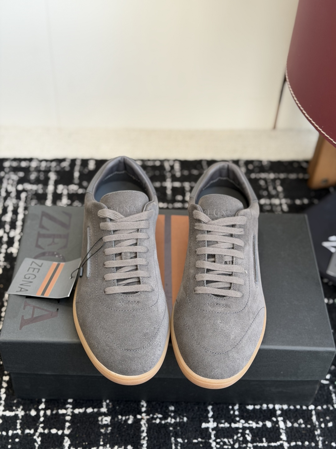 代购级 ZEGNA 杰尼亚 (男款)系列 户外 休闲 运动鞋 吴磊同款 原版购入开发 做货 这款黑色皮革 Triple 代购级 ZEGNA 杰尼亚 (男款)系列 户外 休闲 运动鞋 吴磊同款 原版购入开发 做货 这款黑色皮革 Triple