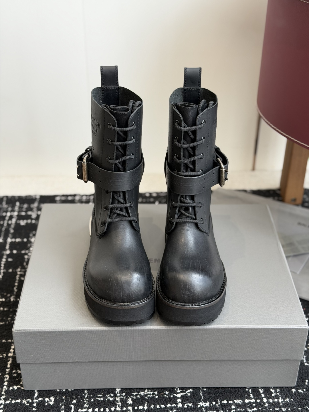 Balenciaga Chunky Biker Mid Boots