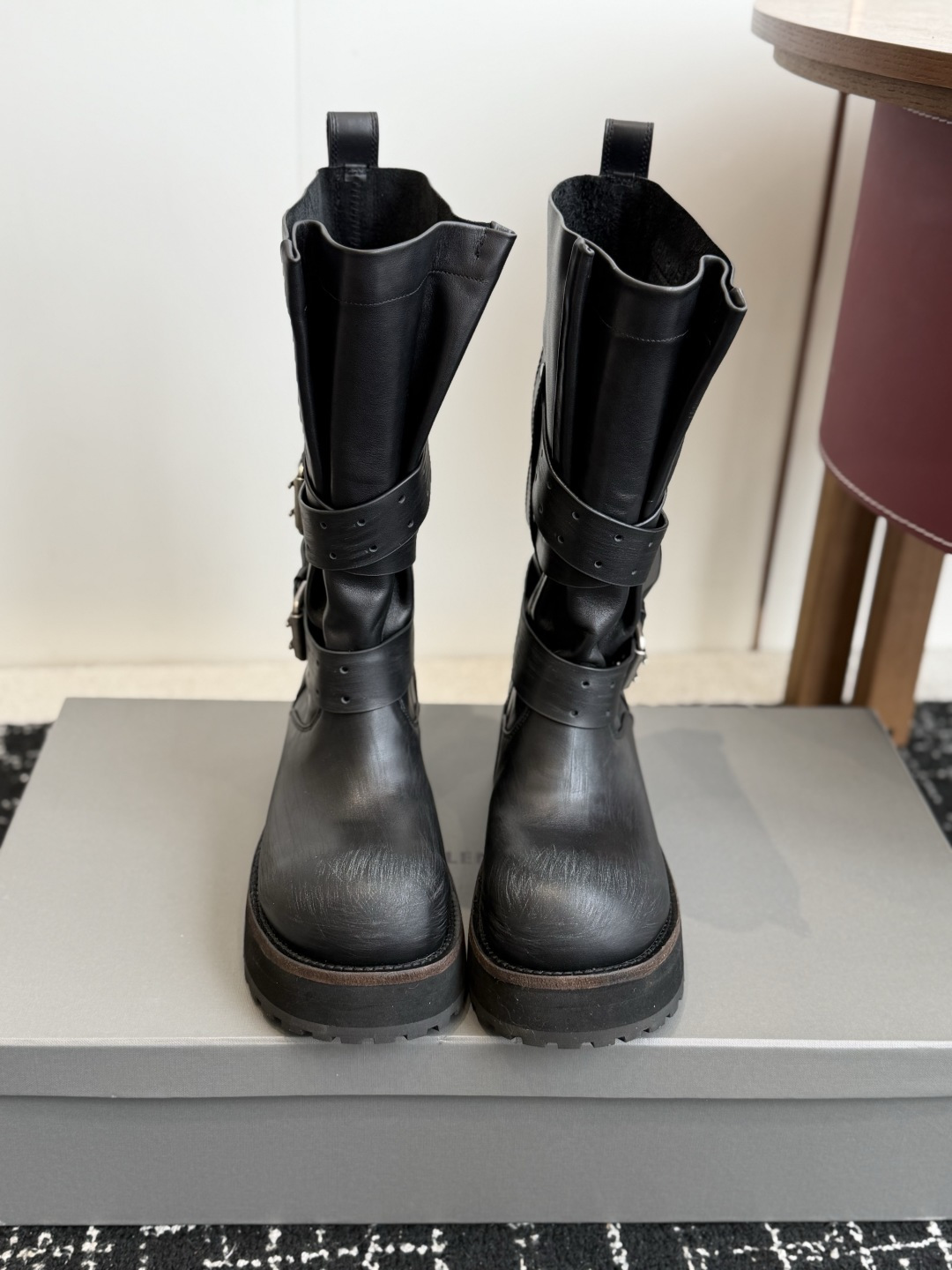 Balenciaga Multi-Strap Western Biker Boots