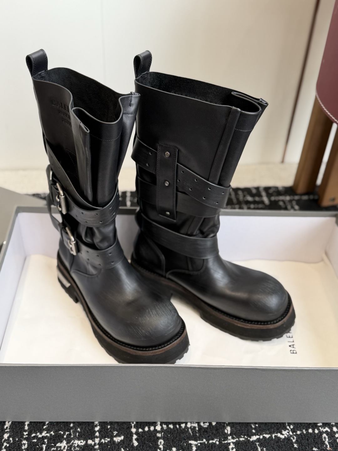Balenciaga Multi-Strap Western Biker Boots