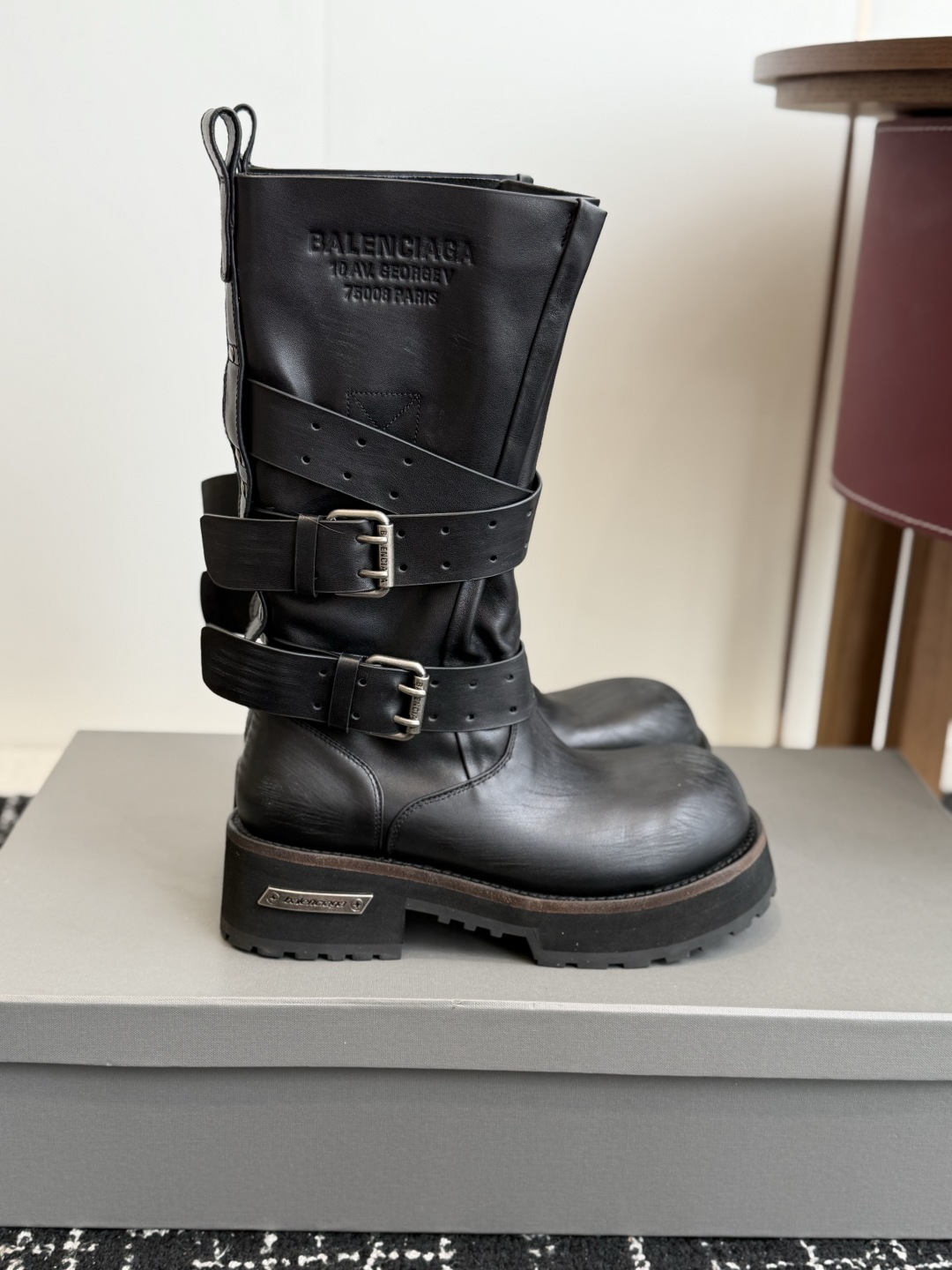 Balenciaga Multi-Strap Western Biker Boots