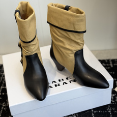 代购级 Isabel Marant 伊莎贝尔 26ss 尖头粗跟短靴 一脚蹬粗跟短靴 isabel marant 代购级 Isabel Marant 伊莎贝尔 26ss 尖头粗跟短靴 一脚蹬粗跟短靴 isabel marant