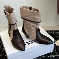 代购级 Isabel Marant 伊莎贝尔 26ss 尖头粗跟短靴 一脚蹬粗跟短靴 isabel marant 代购级 Isabel Marant 伊莎贝尔 26ss 尖头粗跟短靴 一脚蹬粗跟短靴 isabel marant