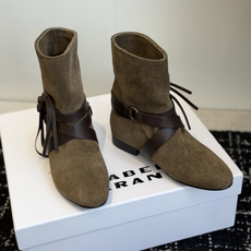 代购级 Isabel Marant 伊莎贝尔 26ss 少女感 一眼就心动 一脚蹬平底短靴 isabel mara 代购级 Isabel Marant 伊莎贝尔 26ss 少女感 一眼就心动 一脚蹬平底短靴 isabel mara