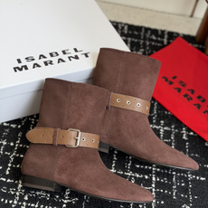 代购级 Isabel Marant 伊莎贝尔 26ss 少女感 一眼就心动 一脚蹬平底短靴 isabel mara 代购级 Isabel Marant 伊莎贝尔 26ss 少女感 一眼就心动 一脚蹬平底短靴 isabel mara