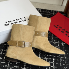 代购级 Isabel Marant 伊莎贝尔 26ss 少女感 一眼就心动 一脚蹬平底短靴 isabel mara 代购级 Isabel Marant 伊莎贝尔 26ss 少女感 一眼就心动 一脚蹬平底短靴 isabel mara