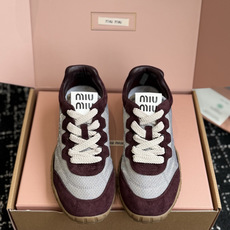 代购级(⚠️官网同步✈️盒包装) MiuMiu 缪缪 26ss 新色 春夏新款 饼干鞋 阿甘鞋休闲运动鞋 miumiu最 代购级(⚠️官网同步✈️盒包装) MiuMiu 缪缪 26ss 新色 春夏新款 饼干鞋 阿甘鞋休闲运动鞋 miumiu最