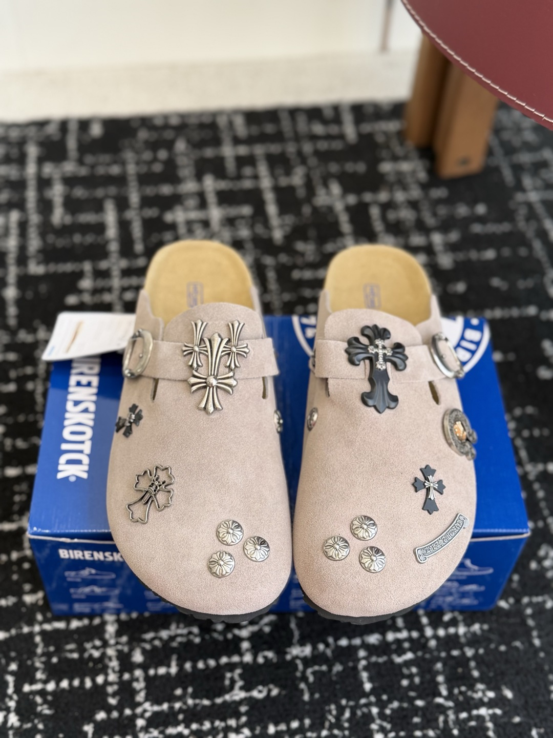 代购级 Birkenstock 克罗心 26ss 新款 勃肯 情侣款 包头拖 这两个品牌刚出联名我就心动了 代购找很久才