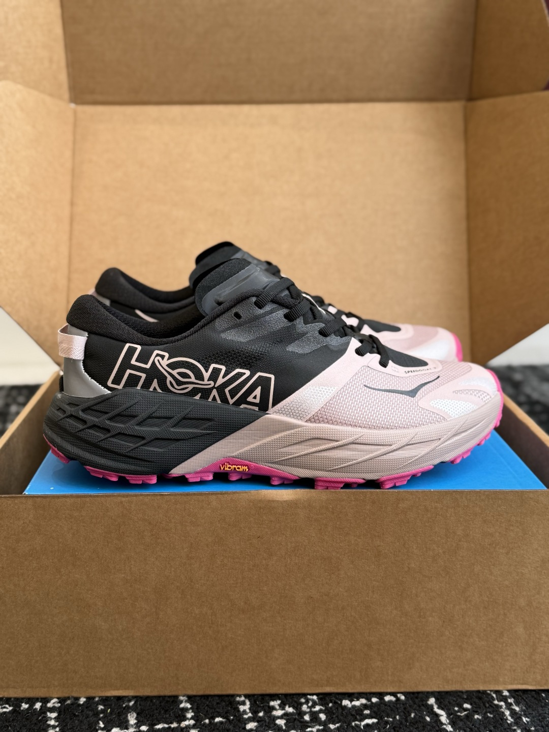 代购级 HOKA ONE ONE SPEEDGOAT 7 男女款越野跑鞋 硬核户外全能款，舒适百搭，慢跑徒步都适配 搭载