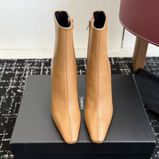 代购级 YSL|Yvette 圣罗兰高跟直筒短靴 大长腿必备 精致尖头高跟,气场拉满 多面料可选|牛油皮/麂皮/豹纹马毛 代购级 YSL|Yvette 圣罗兰高跟直筒短靴 大长腿必备 精致尖头高跟,气场拉满 多面料可选|牛油皮/麂皮/豹纹马毛